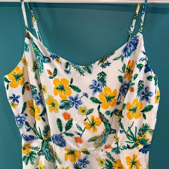 NWT Floral Midi Dress Festival Tropical Summer - Picture 2 of 6